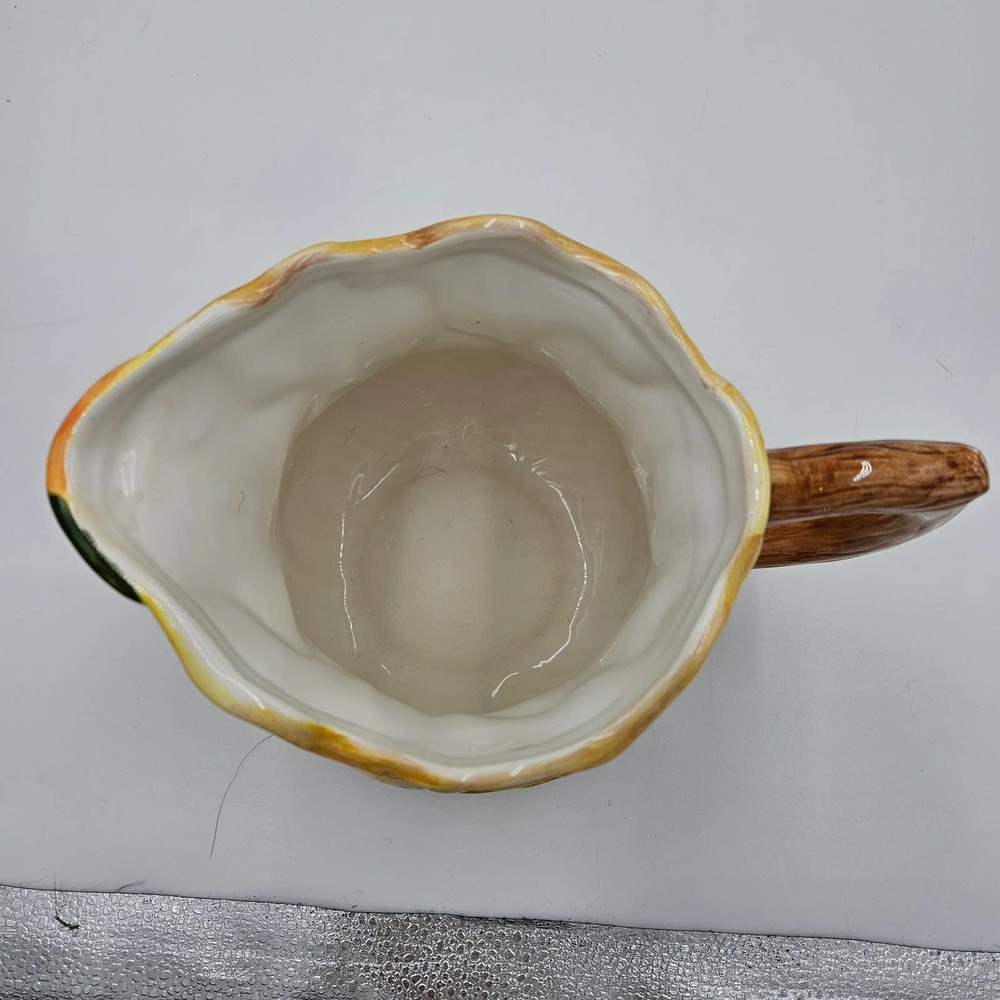 Autumn Harvest Leaf Pitcher Brown, Orange, Yellow - Picture 2 of 5